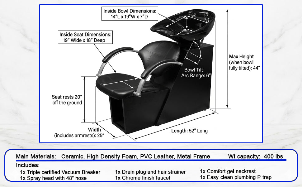 Elegant Ceramic Bowl Backwash