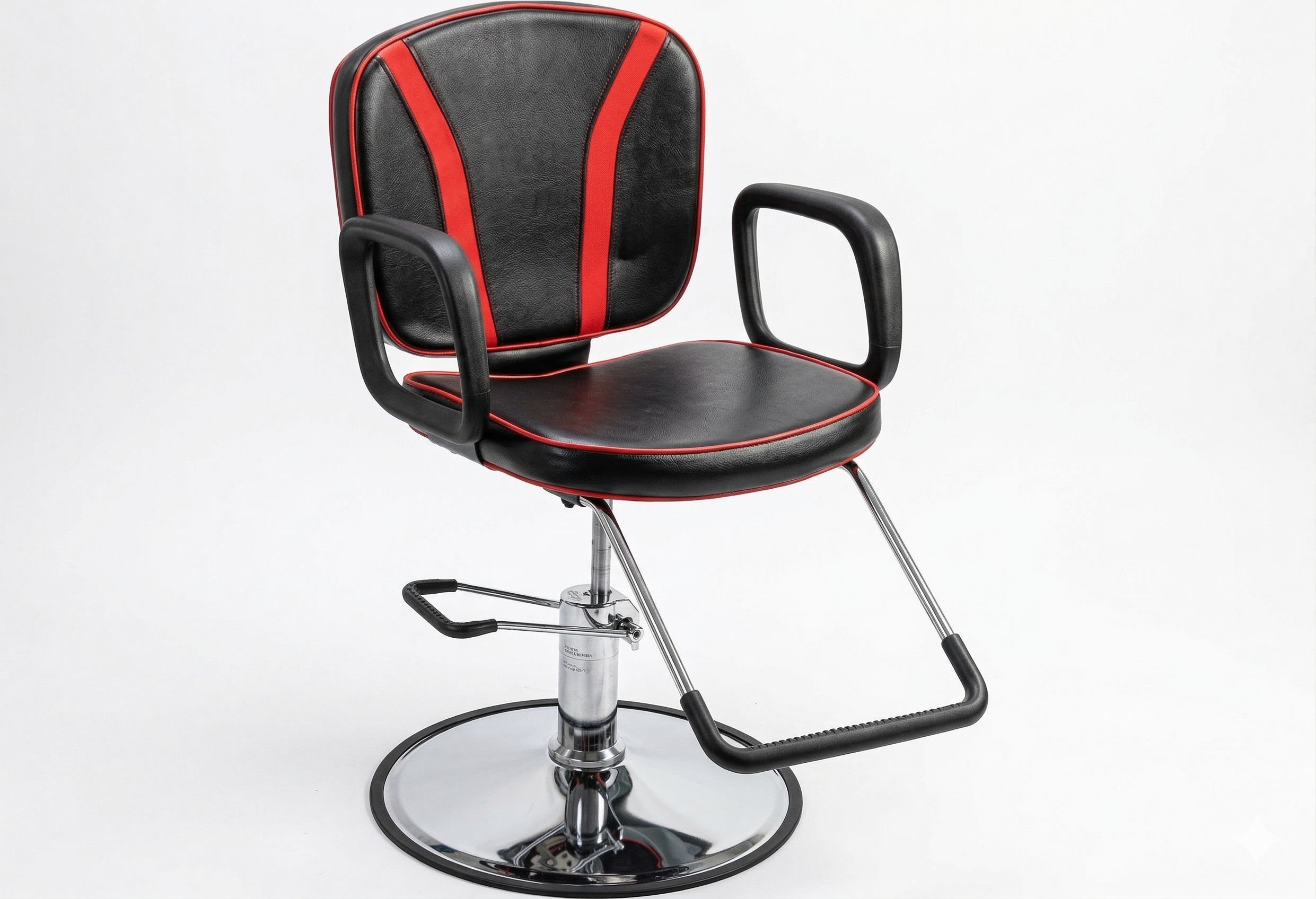 Red Stripe Reclining Styling Chair