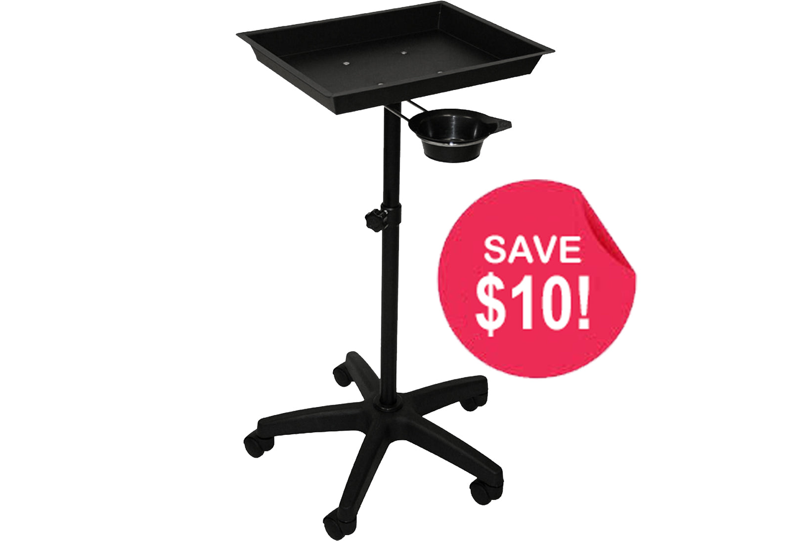 SAVE $10 - Repackaged Black Steel Tray with Utility Cup