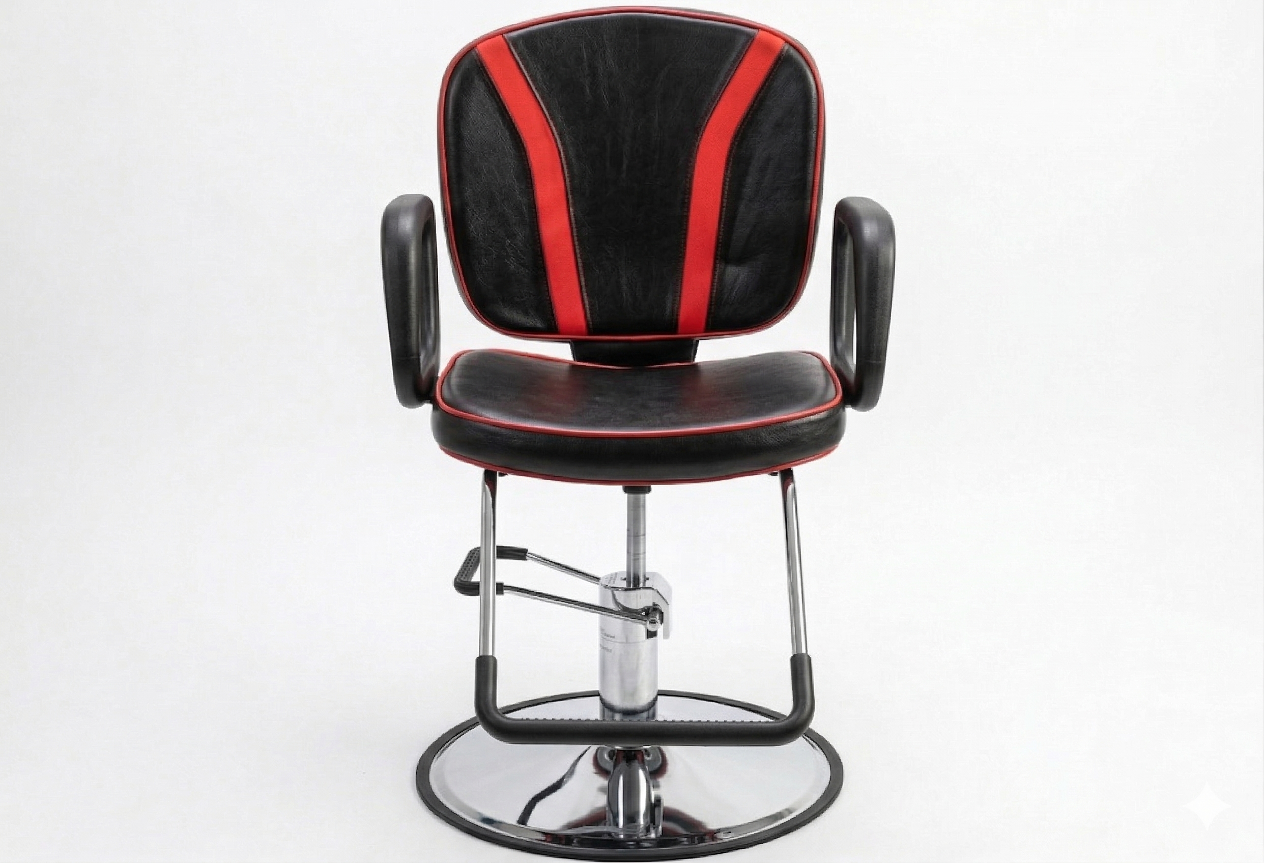 Red Stripe Reclining Styling Chair