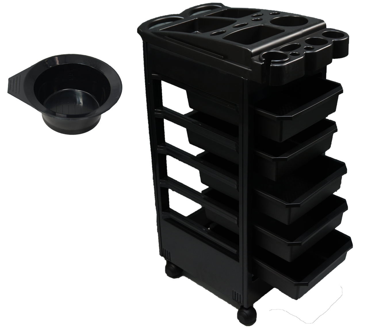 Plastic 5-Drawer Roller Station