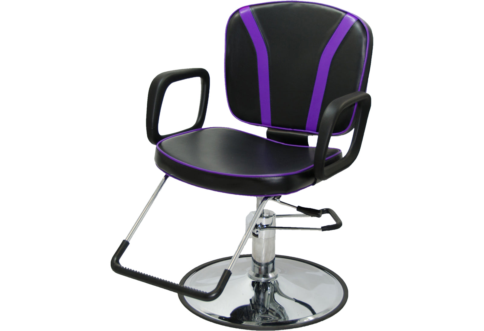 Purple Stripe Reclining Styling Chair