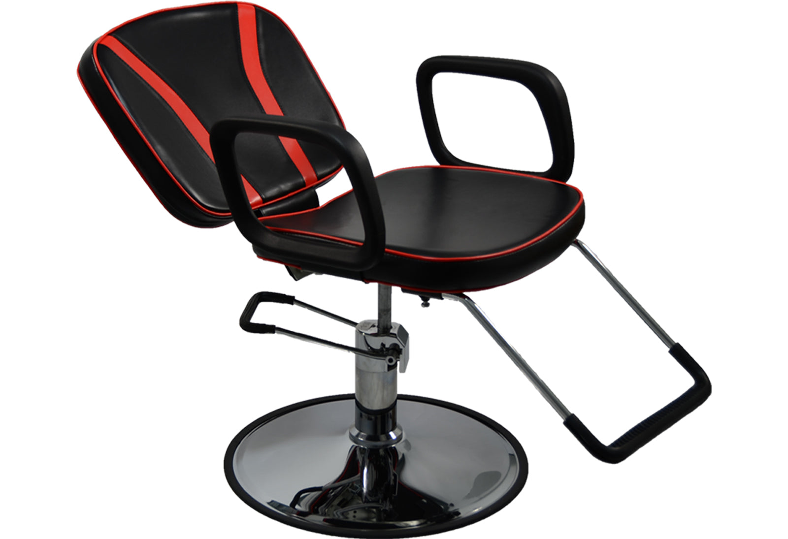 Red Stripe Reclining Styling Chair