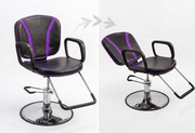 Purple Stripe Reclining Styling Chair