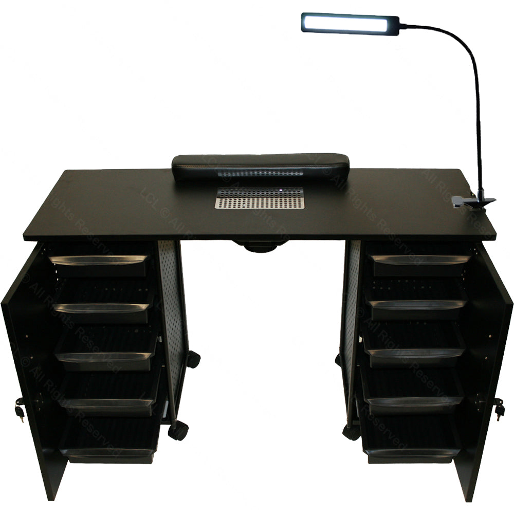 Deluxe Manicure Table - FREE: LED Lamp