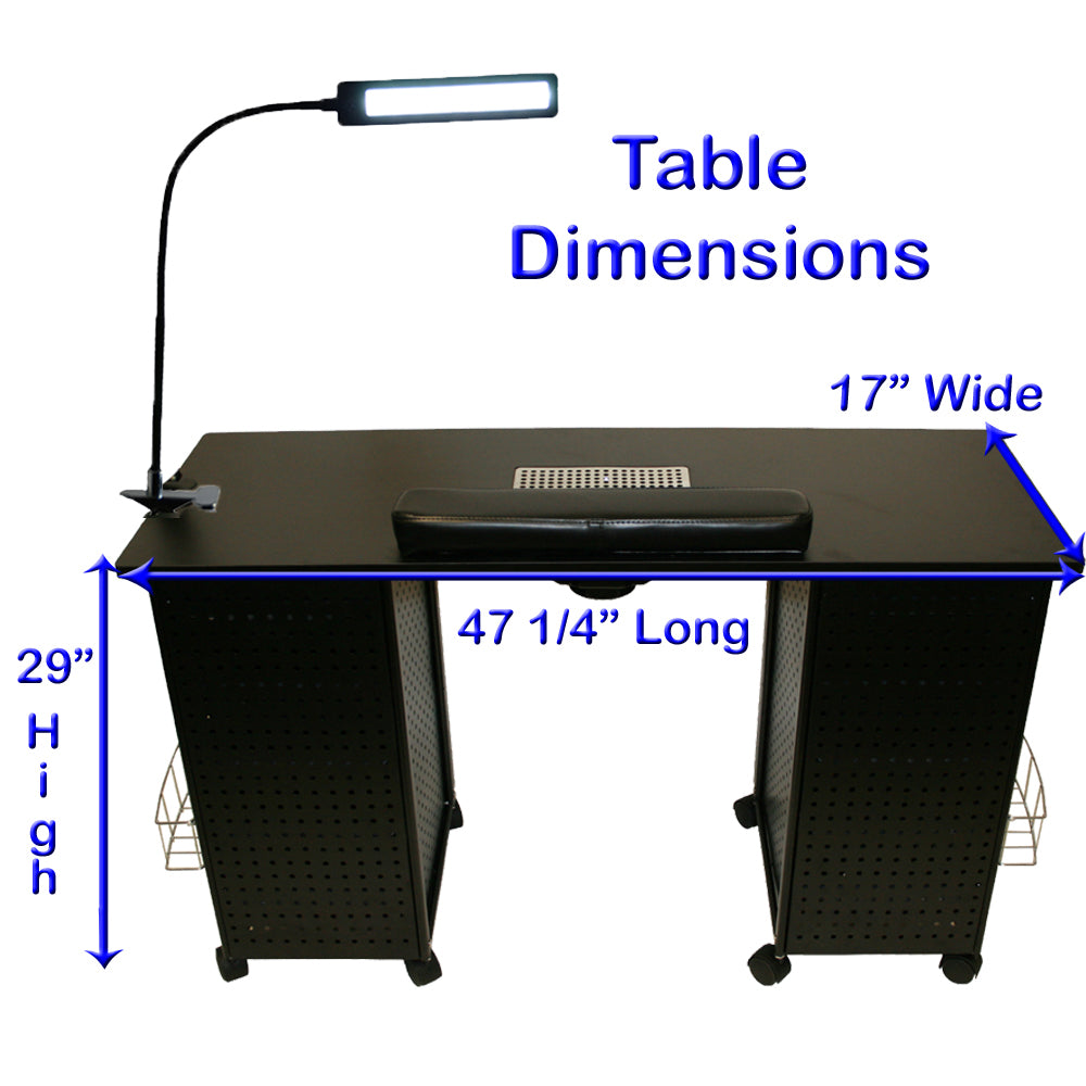 Deluxe Manicure Table - FREE: LED Lamp