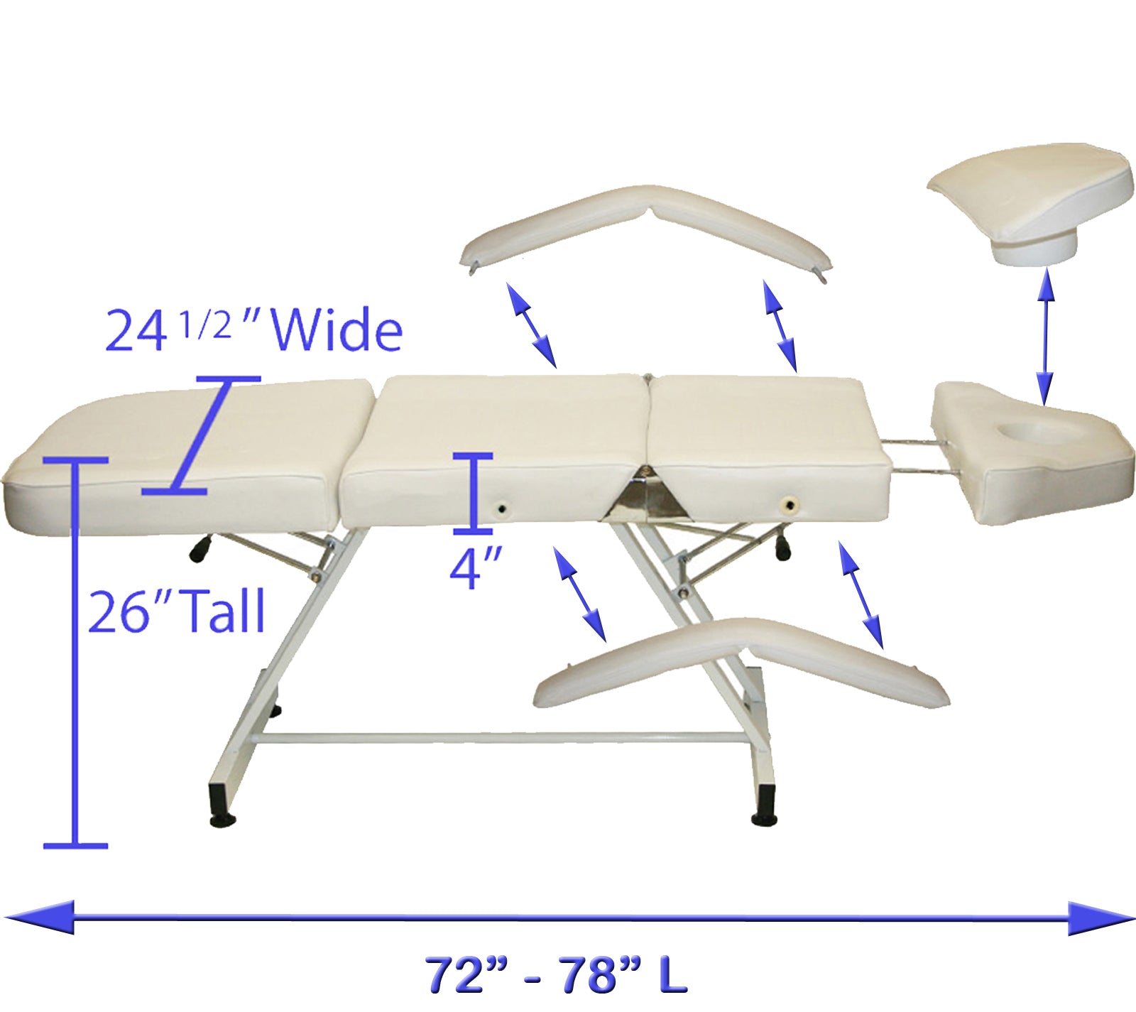 Stationary Facial & Massage Bed