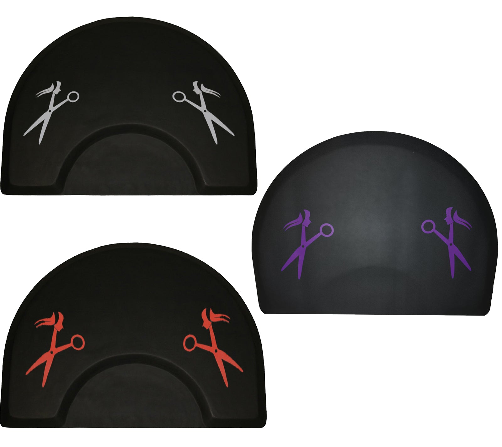 Round Mat with Scissor Design