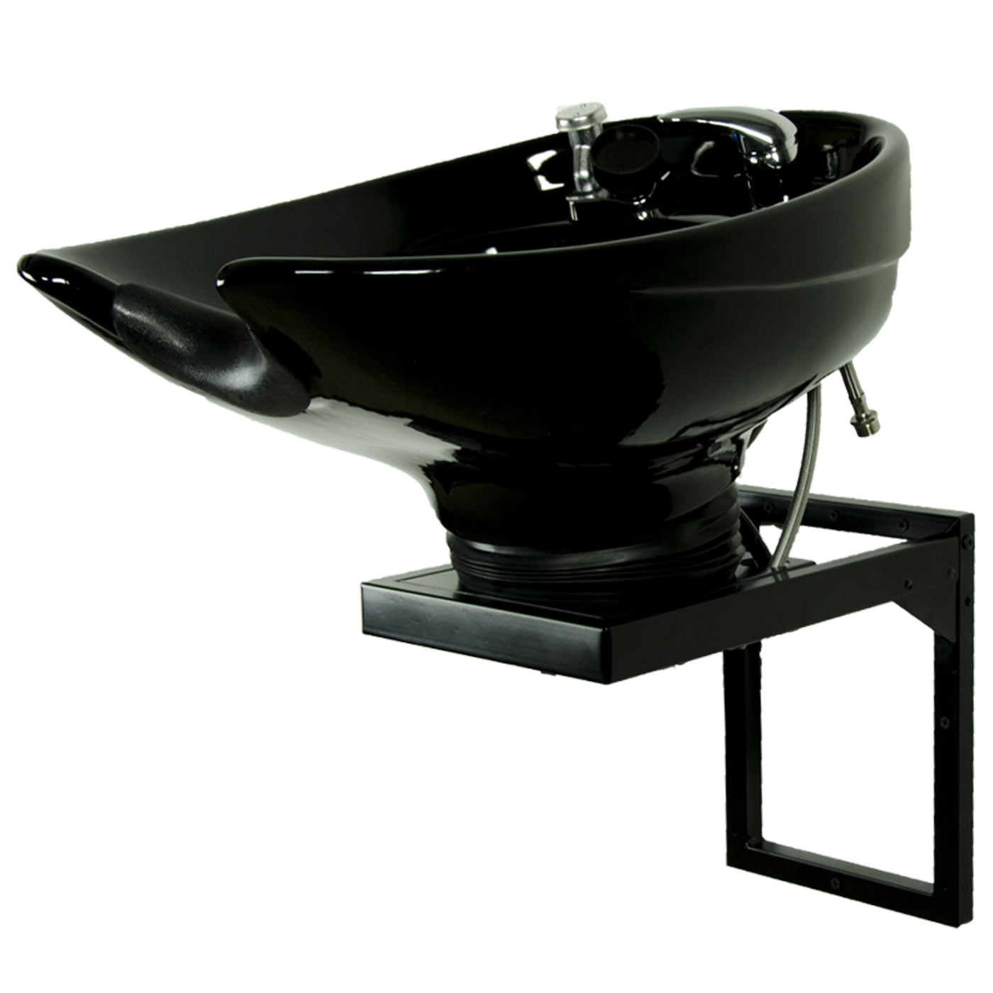 Ceramic Wall Mount Bowl (Blk or Wht)