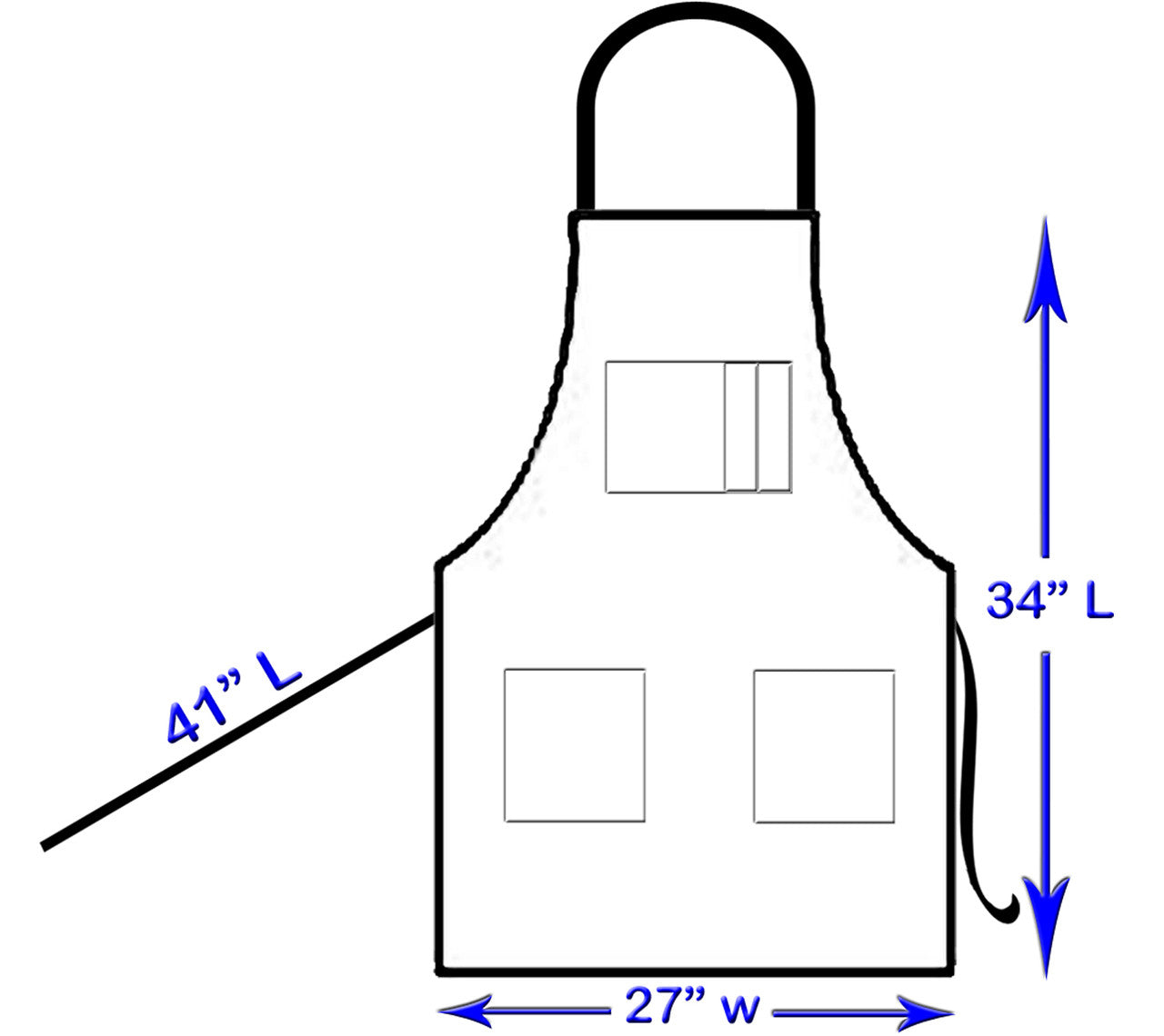 White Poly-Nylon Apron