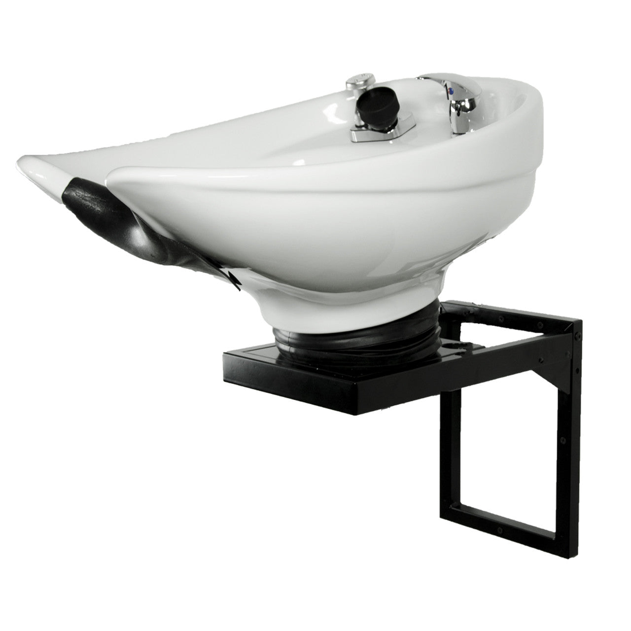 Ceramic Wall Mount Bowl (Blk or Wht)