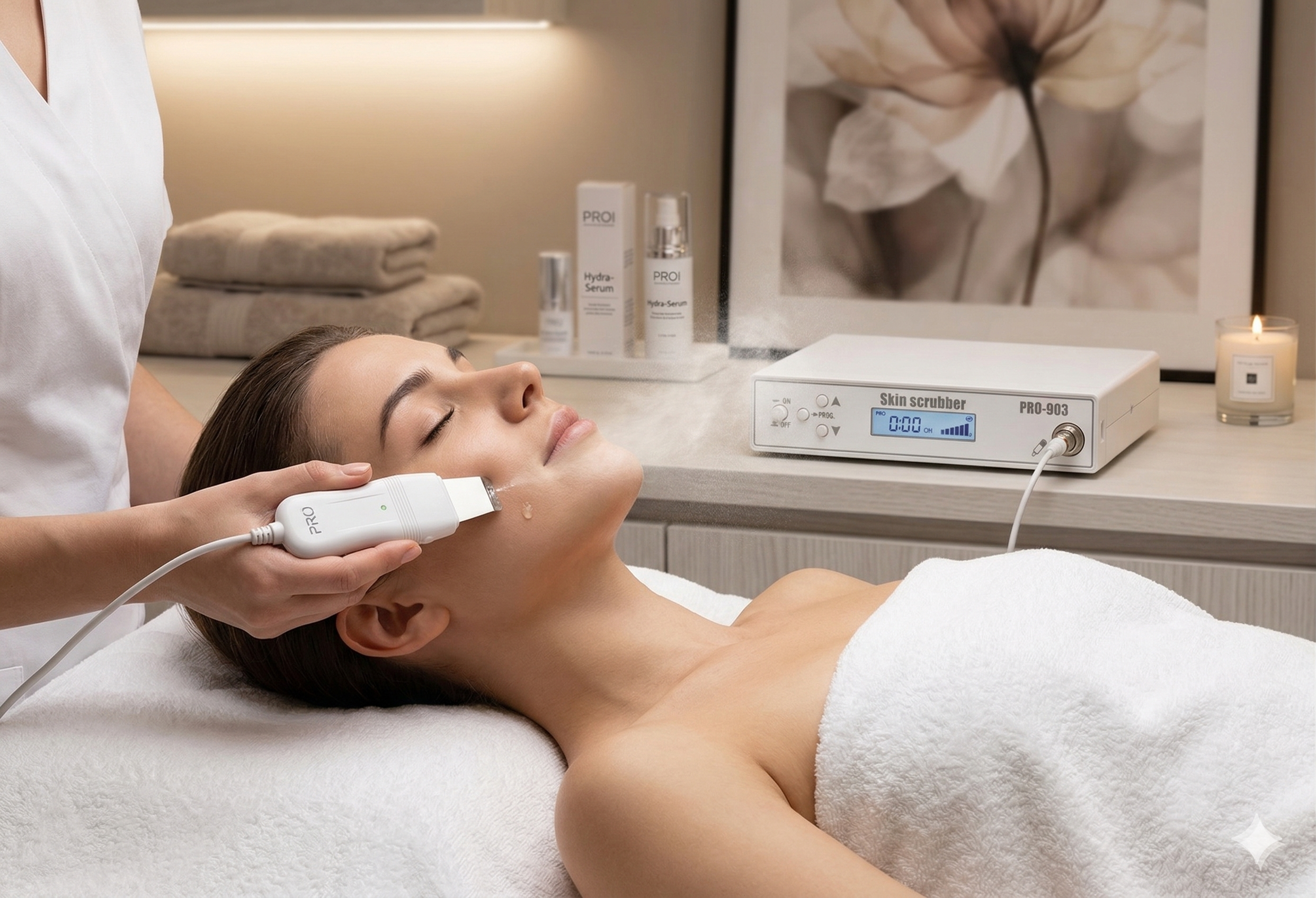 Digital Ultrasonic Skin Scrubber
