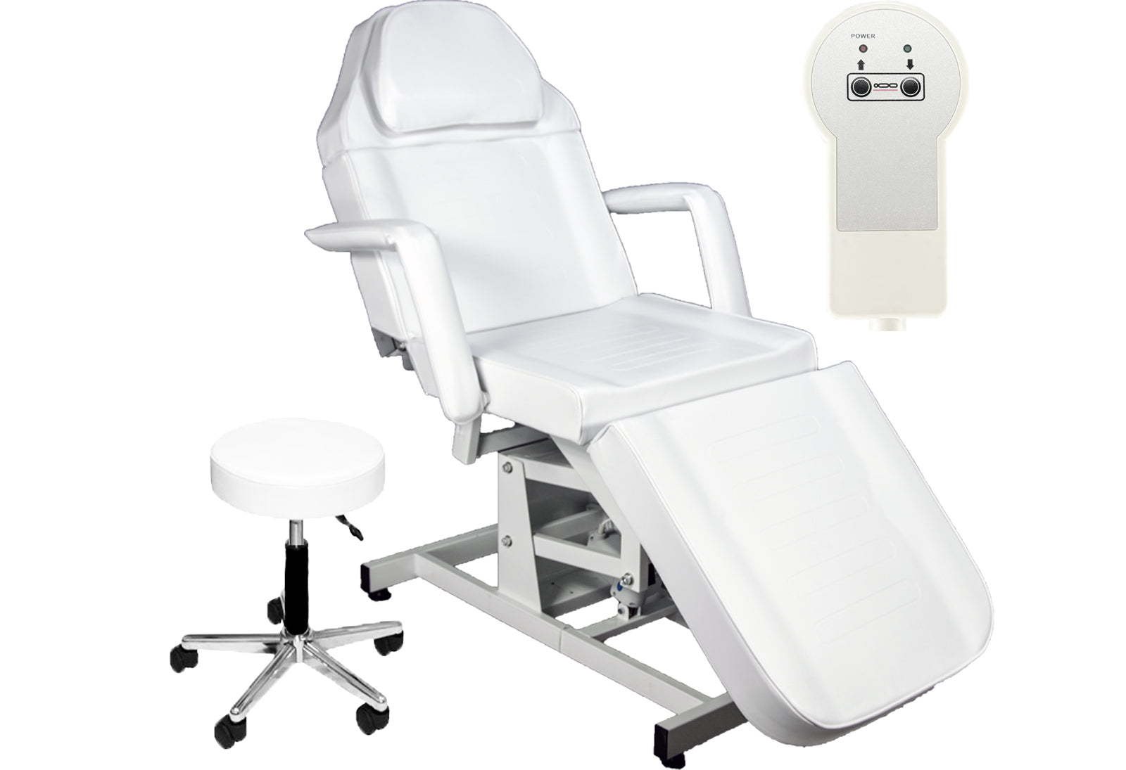 SAVE $50!! Repackaged WHITE Electric-Lift Facial & Massage Bed
