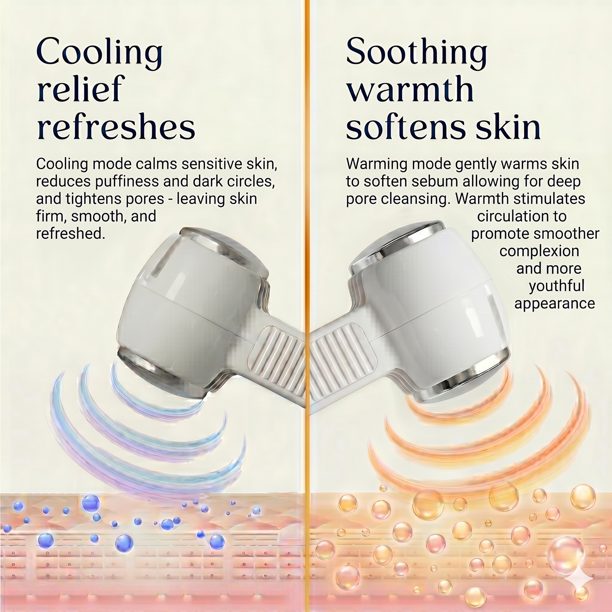 Hot and Cold Facial Hammer, Digital Temperature Control, Professional Salon and Spa Skin Treatment Machine