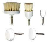 Set of 5 Ultra-Soft Natural Bristle Rotary Facial Brush Attachments